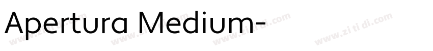 Apertura Medium字体转换